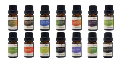Pursonic 100% Pure Essential Aromatherapy Oils Gift Set-14 Pack - 10ml In Multi