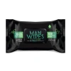 Pursonic 12 Pack Of Flushable Man Wipes In Black