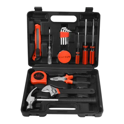 Pursonic 16-piece Household Handy Solutions Tool Kit In Black