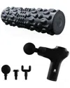 Pursonic 3-speed Massage Gun & Vibrating Foam Roller In Multi