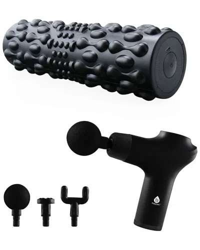 Pursonic 3-speed Massage Gun & Vibrating Foam Roller In Multi