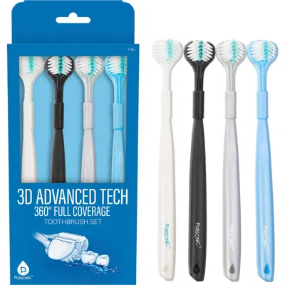 Pursonic 3d Advanced Tech 360° Full Coverage Toothbrush Set In Blue