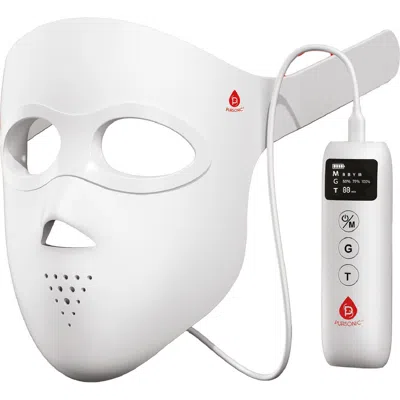 Pursonic 3d Soft-silicone Led Light Therapy Mask In White