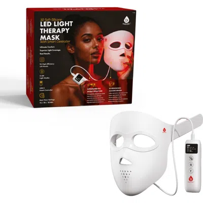 Pursonic 3d Soft-silicone Led Light Therapy Mask With Smart Controller In Transparent