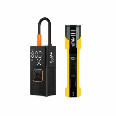 Pursonic 3-in-1 Cordless Tire Inflator & Ultrabright Flashlight In Multi