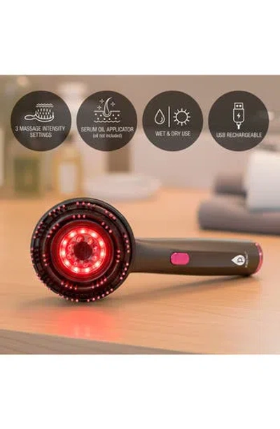 Pursonic 3-in-1 Led Therapy Scalp & Hair Brush In Black