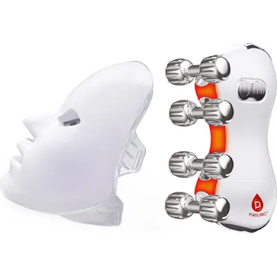 Pursonic 5-in-1 Led Roller Massager & 7-in-1 Led Face Mask In White