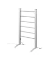 Pursonic 6-bar Freestanding Or Wall Mountable Electric Towel Warmer In Silver