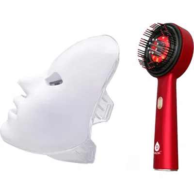 Pursonic 7-color Facial Therapy Mask + 3-in-1 Led Scalp & Hair Treatment Brush In Multi