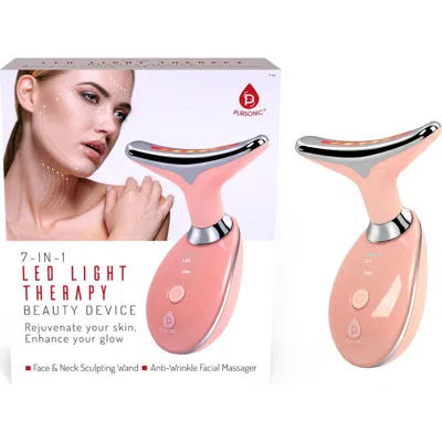 Pursonic 7-in-1 Led Light Therapy Device In Pink