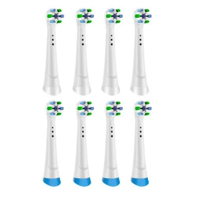 Pursonic 8-pack Replacement Brush Heads Compatible With Oral-b Io Series 2-10 In White