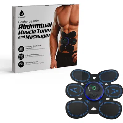 Pursonic Abdominal Muscle Toner & Massager In Black
