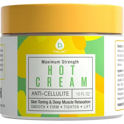 Pursonic Anti Cellulite & Muscle Relaxation Hot Cream In Yellow 10oz