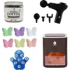 Pursonic At-home Spa Essentials Coffee Scrub, Himalayan Salt Lamp Diffuser, Massage Gun, Bath Bombs, In Multicolor
