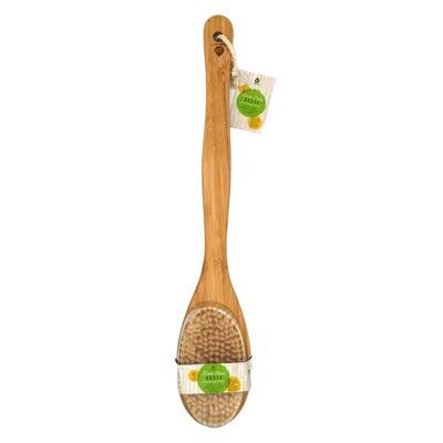 Pursonic Bath Body Brush With Long Bamboo Handle