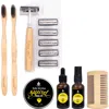 Pursonic Beard Care Grooming Kit & Eco Friendly Razor + Toothbrushes Combo Pack In Multicolor