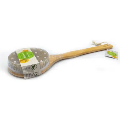 Pursonic Boar Bristle & Rubber Massager With Lotus Wooden Handle In Multi