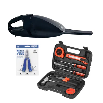 Pursonic Car Vacuum, Handy Solutions 9-piece Tool Kit & 11-in-1 Multifunction Tool Bundle - The Ultimate Home