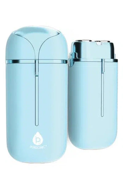 Pursonic Claudine Collection Painless Facial Electric Shaver In Blue