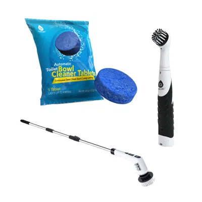 Pursonic Cleaning Power Bundle: Power Scrubbers Brushes & Toilet Tablets In Blue