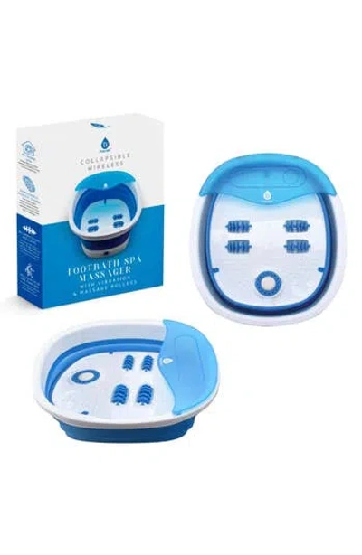 Pursonic Collapsible Wireless Footbath Spa Massager In White