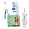Pursonic Compact Travel Oral Care Bundle: Portable Usb Rechargeable Collapsible Water Flosser And  Po In Multi
