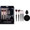 Pursonic Complete Glam 7-piece Makeup Brush Set In Black