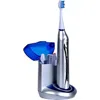 Pursonic Deluxe Plus Electric Rechargeable Toothbrush With Built In Uv Sanitizer In Silver