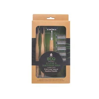 Pursonic Eco Friendly Razor & Toothbrushes Combo Pack In Multi