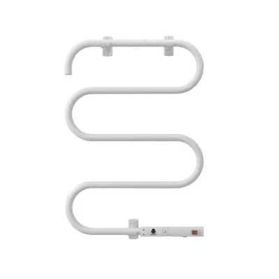 Pursonic Electric Heated Towel Warmer Rack In Silver