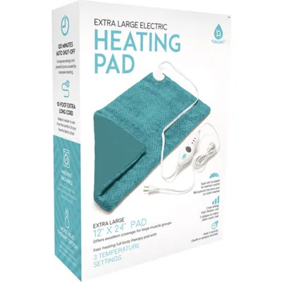 Pursonic Electric Heating Pad In Teal Pattern