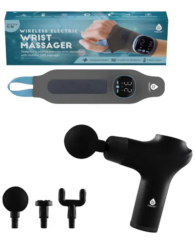 PURSONIC PURSONIC EMS WRIST MASSAGER & 3-SPEED MASSAGE GUN BUNDLE