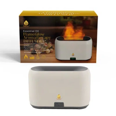 Pursonic Essential Oil Flameglow Aromatherapy Diffuser In White