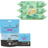 Pursonic Everyday Care & Clean Bundle Baby Wipes With Aloe + Makeup Remover Cleansing Towelettes In Multi