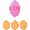 Pursonic Flawless Finish Makeup Bundle Finger Beauty Blenders + Reversible Sponge In Multi