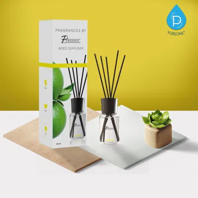 Pursonic Frangrances Reed Diffuser Lime Light 50ml In Transparent