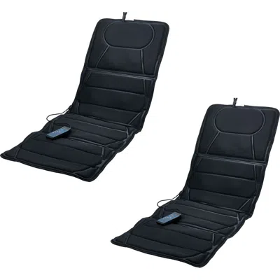 Pursonic Full-body Massage Mat With Heat 2 Pack In Black