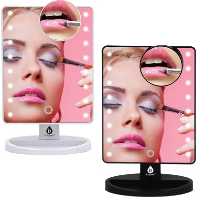 Pursonic His & Hers Led Vanity Mirror Set In Purple