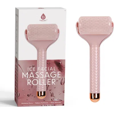 Pursonic Ice Facial Massage Roller / Refresh, Revitalize & Glow In Pink