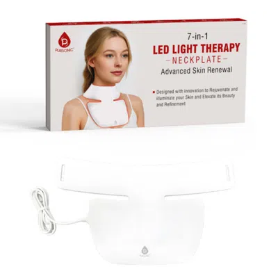 Pursonic Led Light Therapy Neckplate  Rejuvenate Your Neck & Dcollet