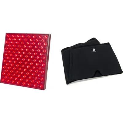 Pursonic Led Red Light Therapy Panel & Reusable Hot And Cold Gel Ice Head Wrap In Animal Print