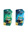 Pursonic Men's Mario Lopez 6 Disposable Razors Bundle