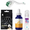Pursonic Radiance Boost Bundle Derma Roller, Vitamin C Serum, Anti Aging Eye Gel & Charcoal Mask 4 S In Multicolor