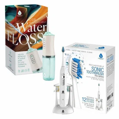 Pursonic Rechargeable Toothbrush & Water Flosser Duo In Multi