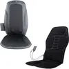 Pursonic Shiatsu Chair Massager With Heat & Vibration + Cushion Mat Bundle