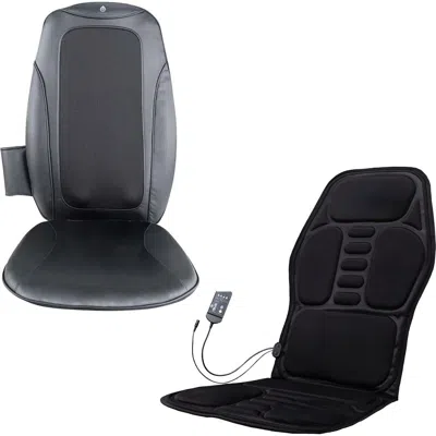 Pursonic Shiatsu Chair Massager With Heat & Vibration + Cushion Mat Bundle