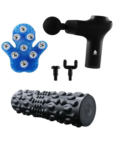 Pursonic Shiatsu Heating Neck/back Massager & 3-speed Massage Gun In Multi