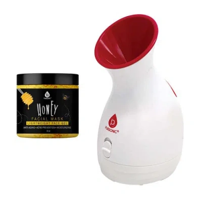 Pursonic Spa-glow Facial Bundle Facial Steamer Hot Mist Spa + Honey Facial Mask In Multicolor