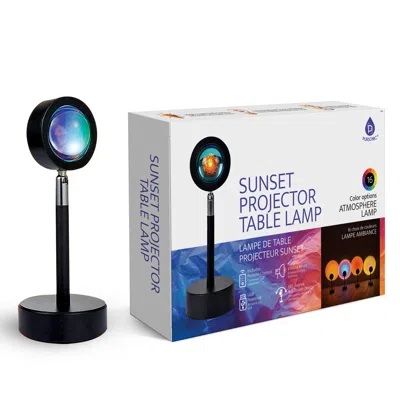 Pursonic Sunset Projector Table Lamp In Orange