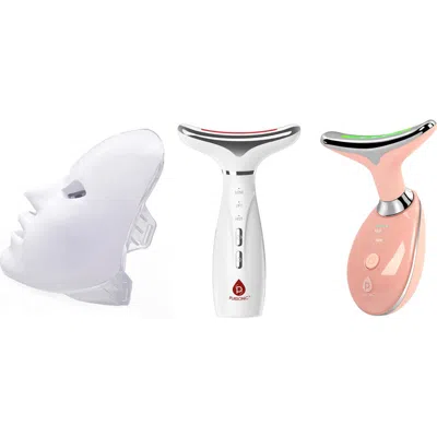 Pursonic The Ultimate Glow Set  7-in-1 Therapy Device & Led Face Mask In Multi